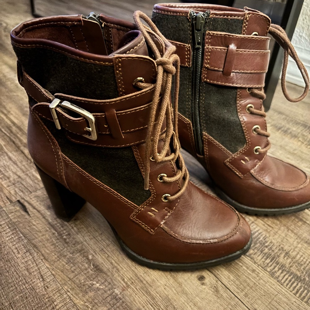 Antonio Melanie Brown Leather Boots